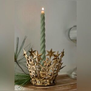 Anthropologie Terrain Starry Crown Taper Candle Holder NWT
